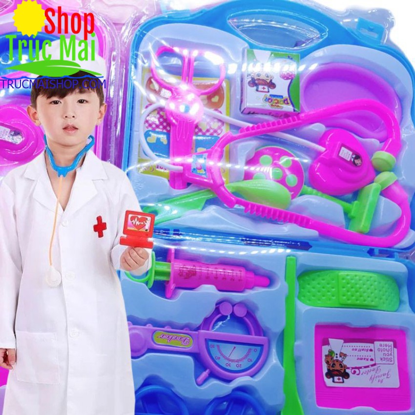Bộ đồ chơi vali bác sĩ cho bé tập làm bác sỹ cho bé trai ,bé gái