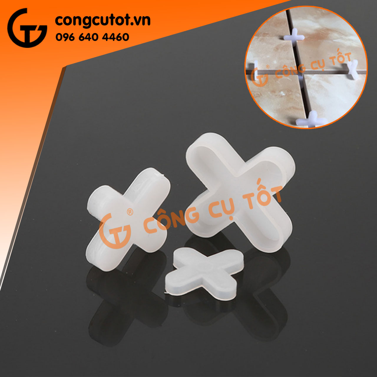 Ke ốp lát gạch dấu cộng túi 100 con