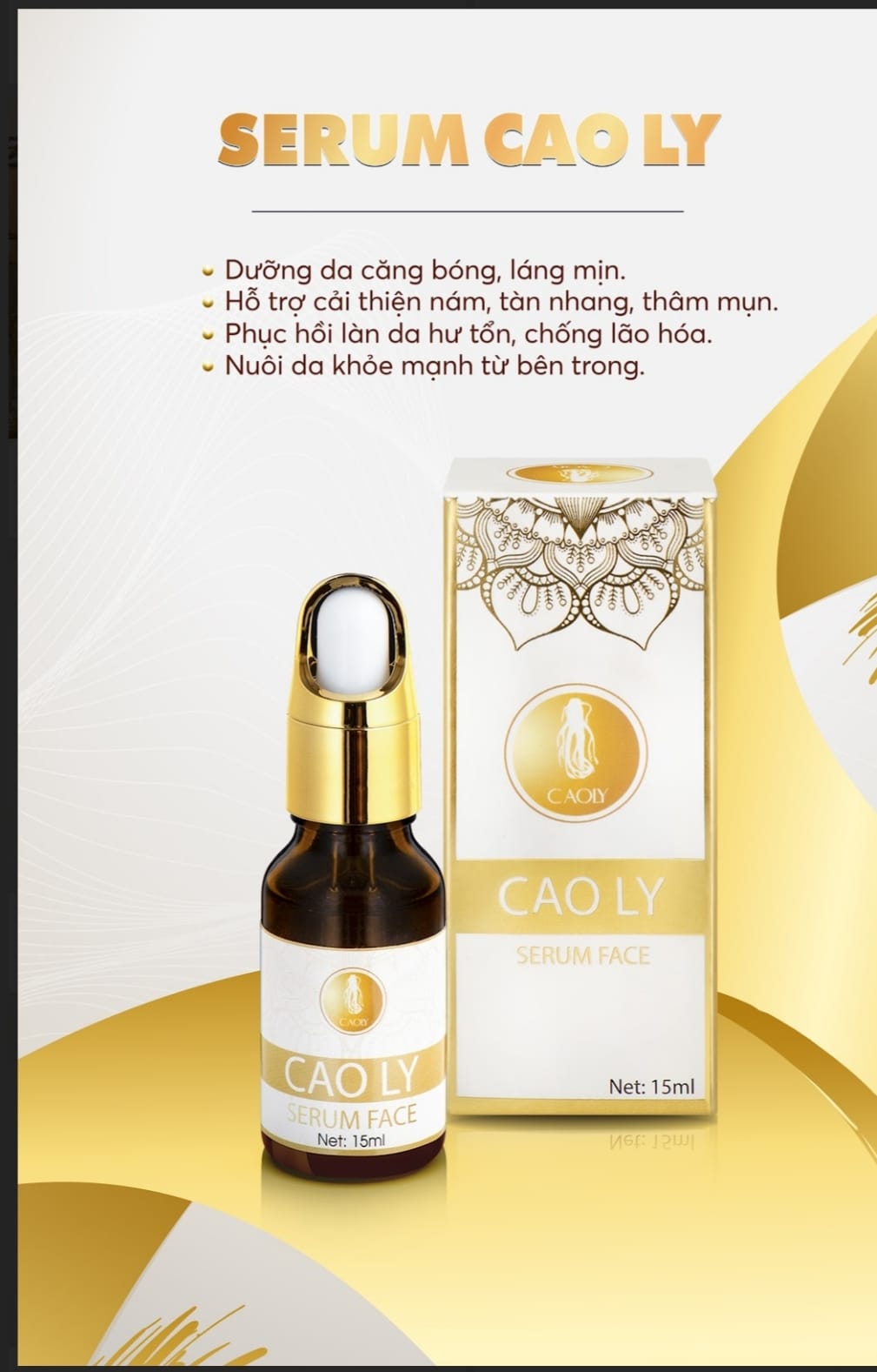 Serum Cao Ly mờ nám , tàn nhang
