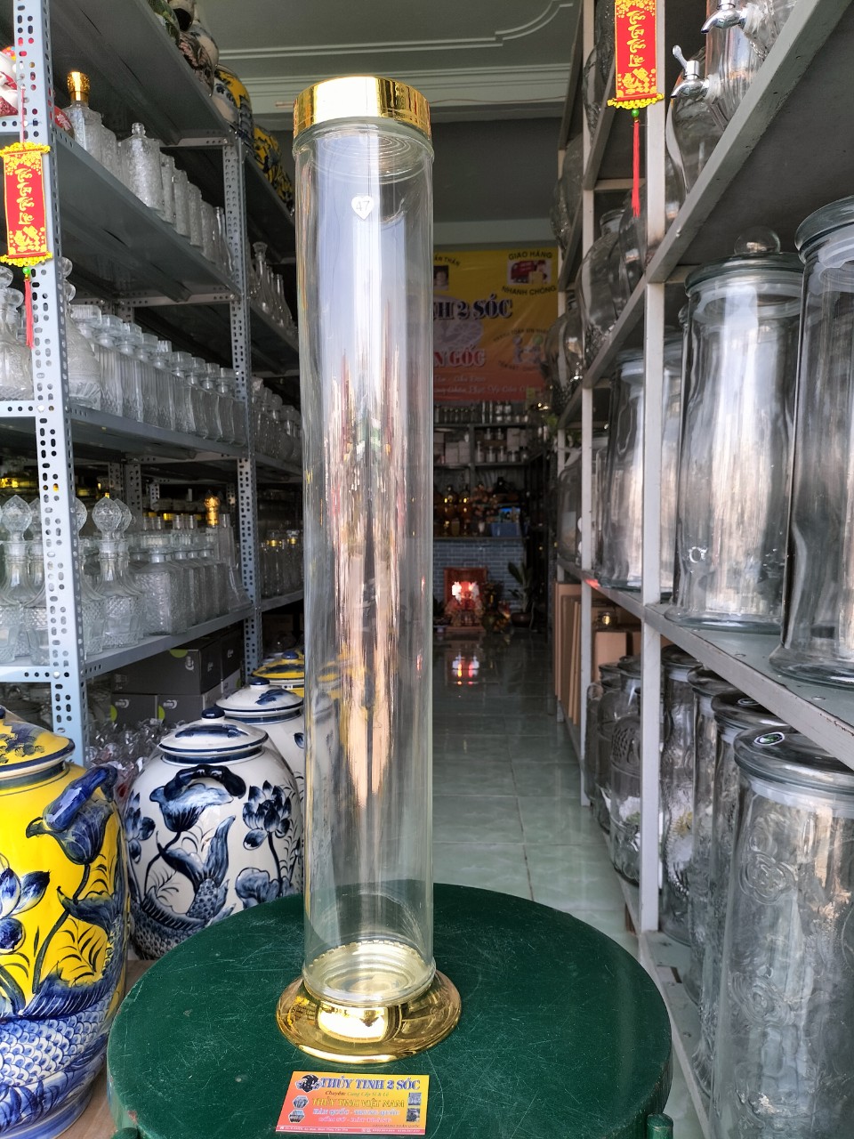 Bình thủy tinh ngâm rượu hàn quốc no47 – 4 lít/shop thủy tinh 2 sóc
