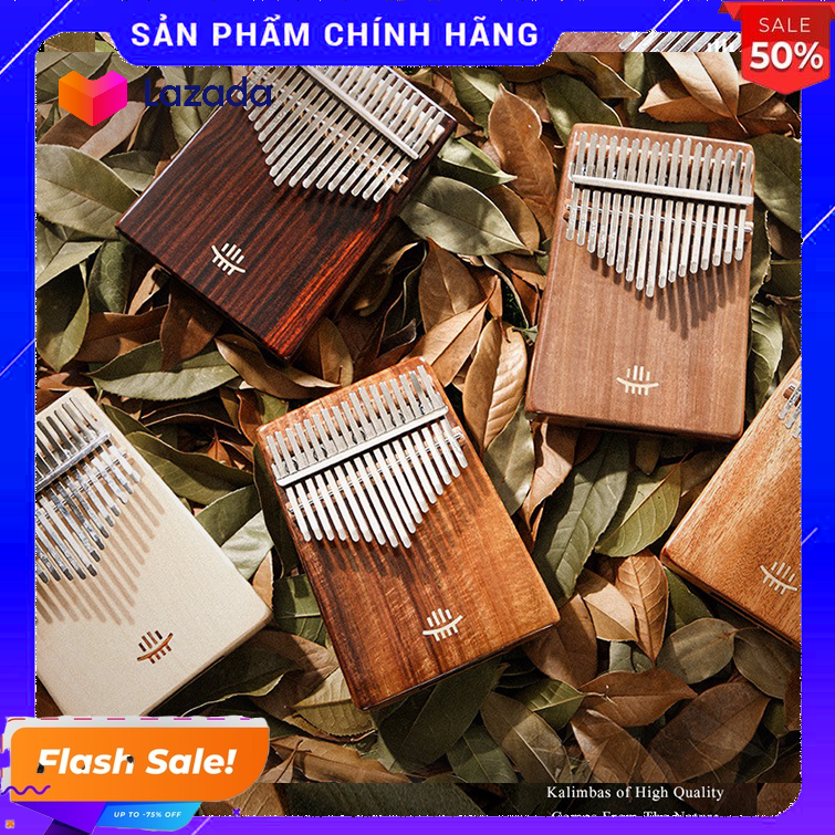 [HCM]Đàn kalimba 17 phím tặng stick màu và búa chỉnh âm GECKO173