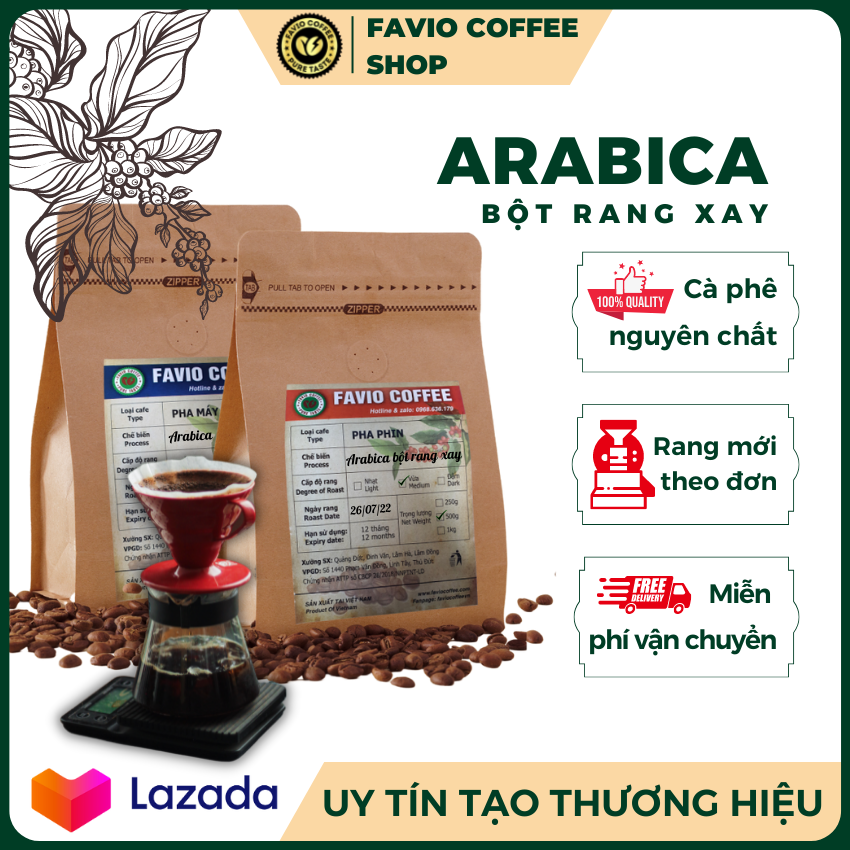 Coffee arabica Cau Dat Da Lat s Favio coffee pure drip brewing pot bitter