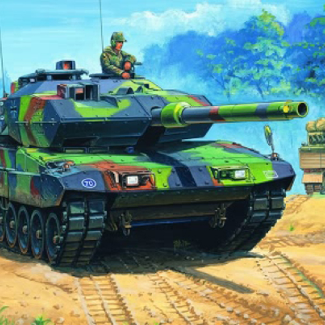 Hobby boss | bộ kit mô hình xe tăng leopard 2a6 | tỷ lệ : 1/35 | mô hình quân sự | mô hình quân đội