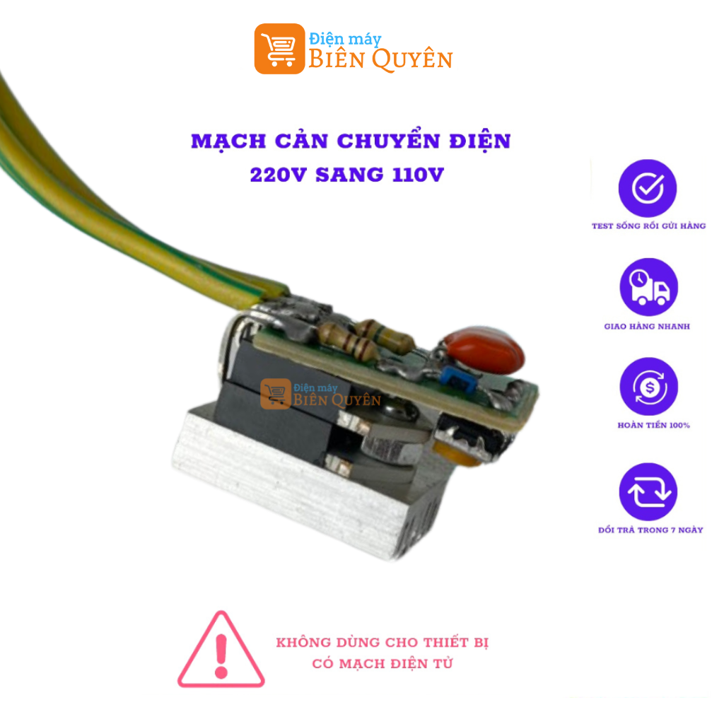 Mạch cản điện 220v sang 110v - ic 3000w - chuyển điện 220v sang 110v - dùng cho máy khoan, máy cắt, mài - sinh tố