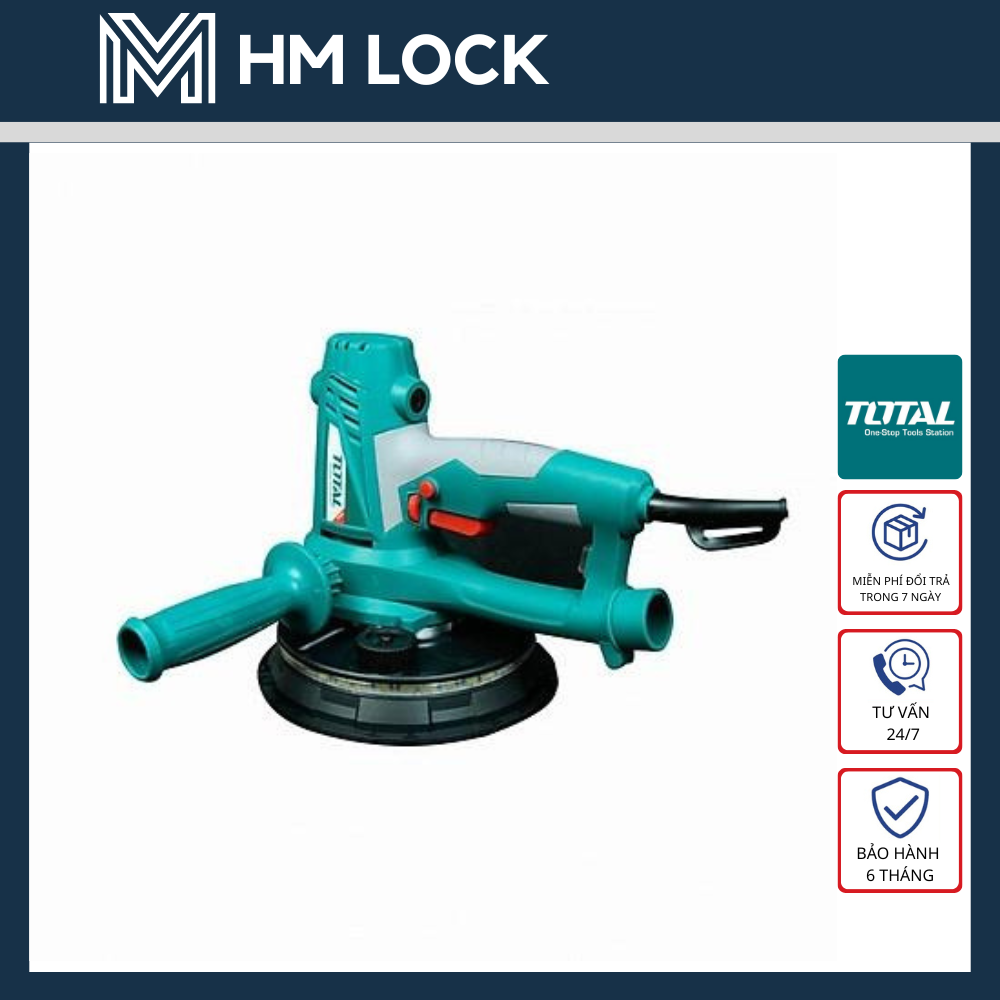 Máy chà bột mịn tường 750w total có đèn led - hàng chính hãng - tdws7501 - hm lock