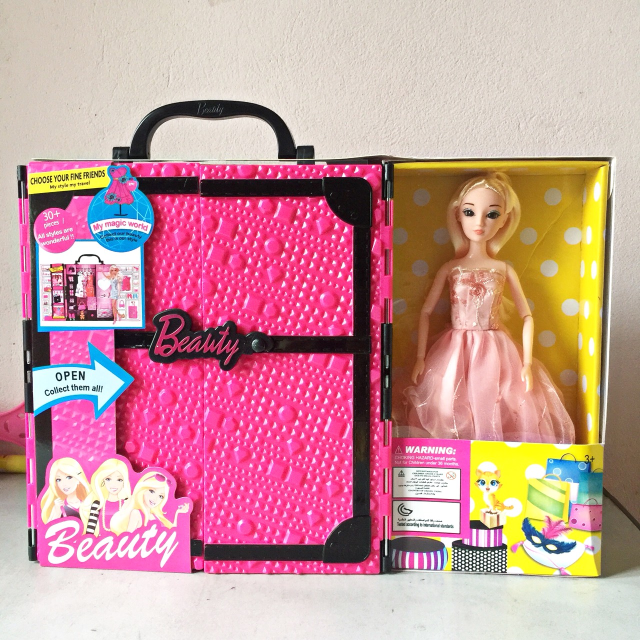 Đồ chơi tủ quần áo búp bê barbie 30 phụ kiện siêu hot