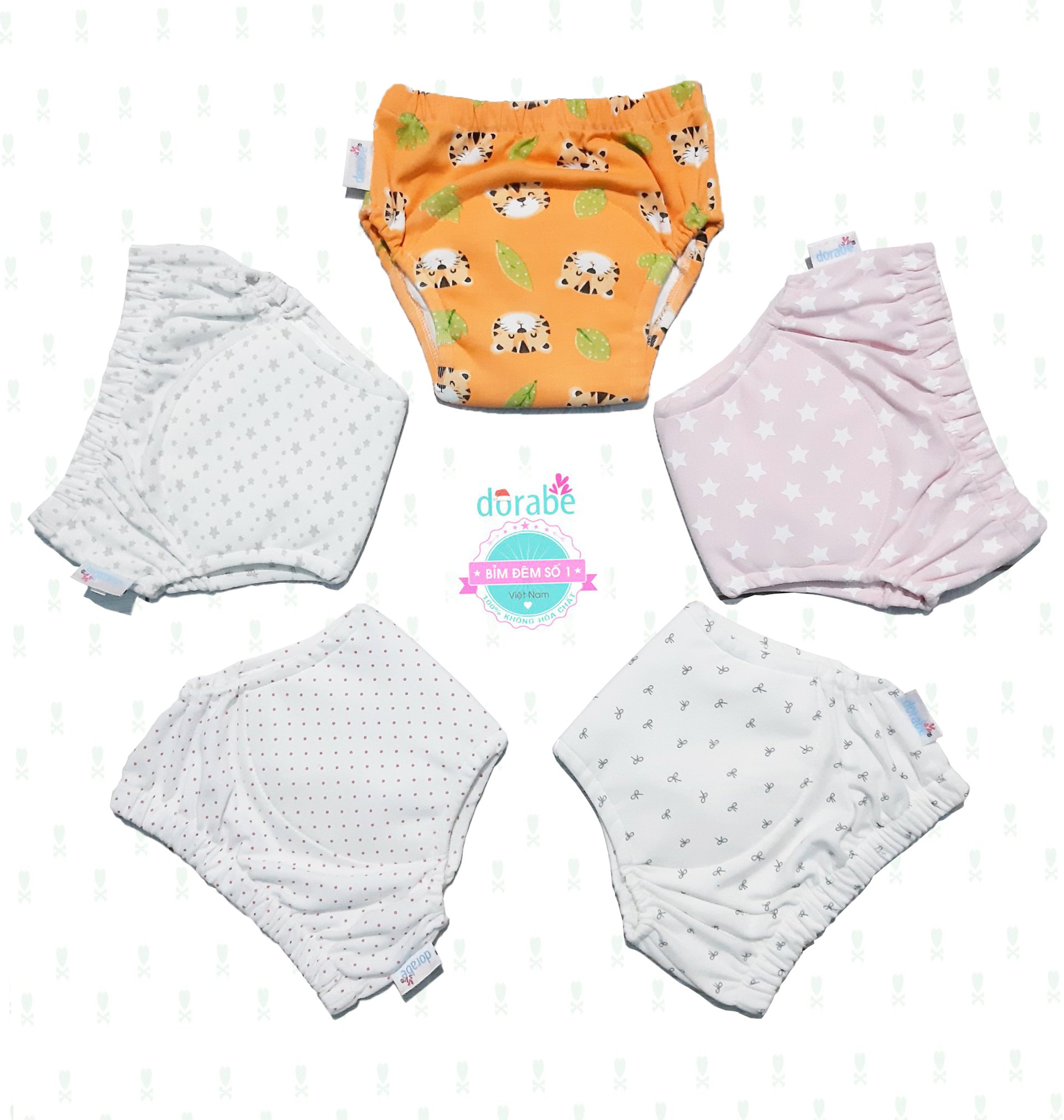 COMBO 5 QUẦN BỎ BỈM DORABE SIZE 3