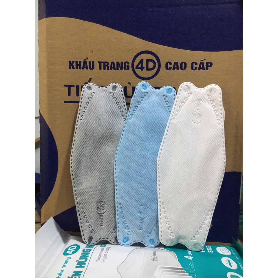 Thùng 300 cái khẩu trang kf94 kháng khuẩn- khẩu trang 4d người lớn-khẩu trang tiến hùng 4 lớp