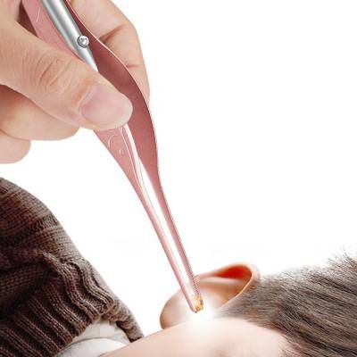 Bộ dụng cụ soi tai có đèn hộp sắt-Bộ dụng cụ lấy ráy tai có đèn có hộp cao cấp-Bộ dụng cụ lấy ráy tai có hộp có đèn led siêu sáng cao cấp dành cho bé yêu