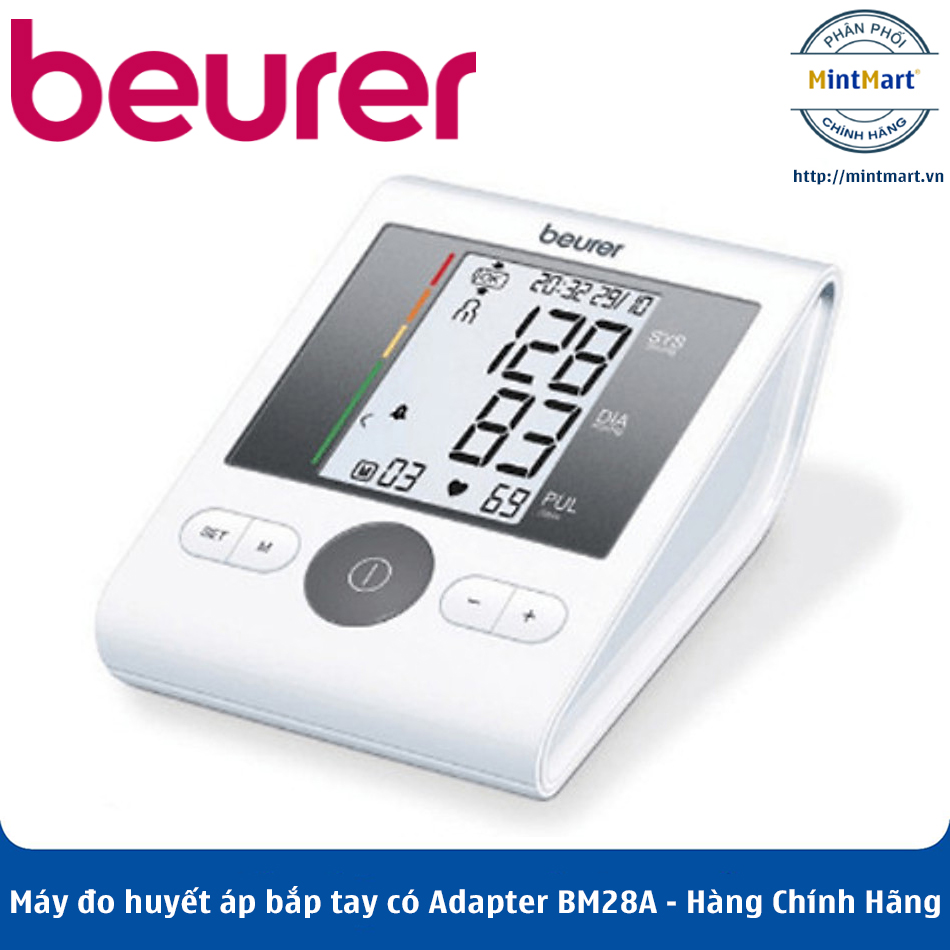 Máy đo huyết áp bắp tay có Adapter BM28A Hàng Chính Hãng