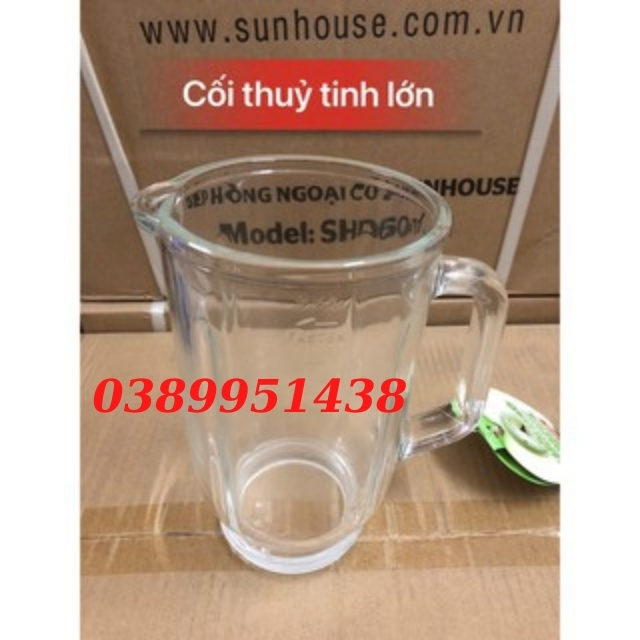 Cối thuỷ tinh to máy xay sunhouse - Phụ kiện máy xay - thuybeauty90