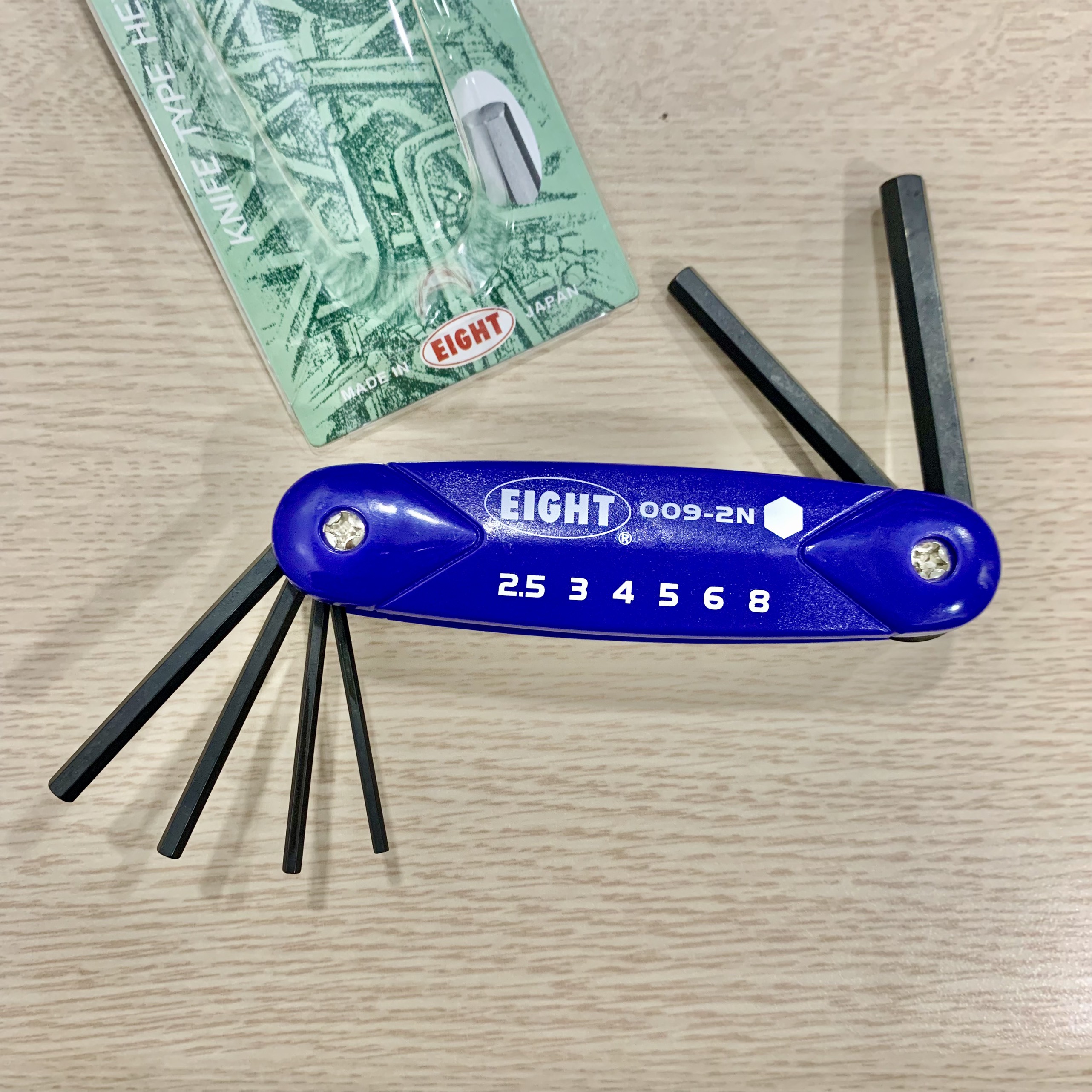 Bộ lục giác gập Eight Nhật 009-2N - Lục giác xếp gồm 6 cỡ thông dụng