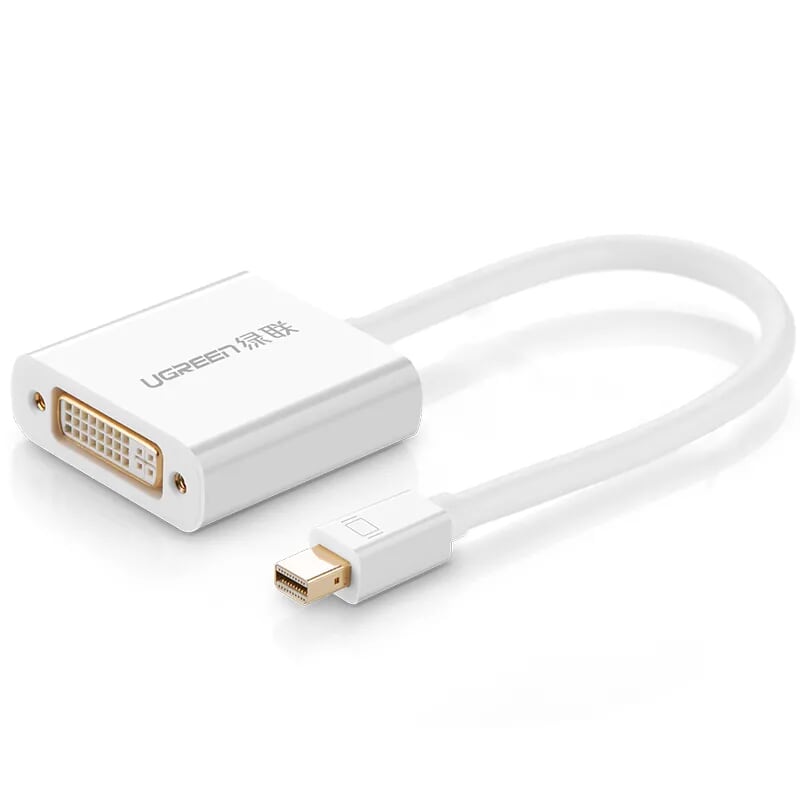 Ugreen 10402 15cm màu trắng cáp chuyển đổi mini dp sang dvi 24+5 10402