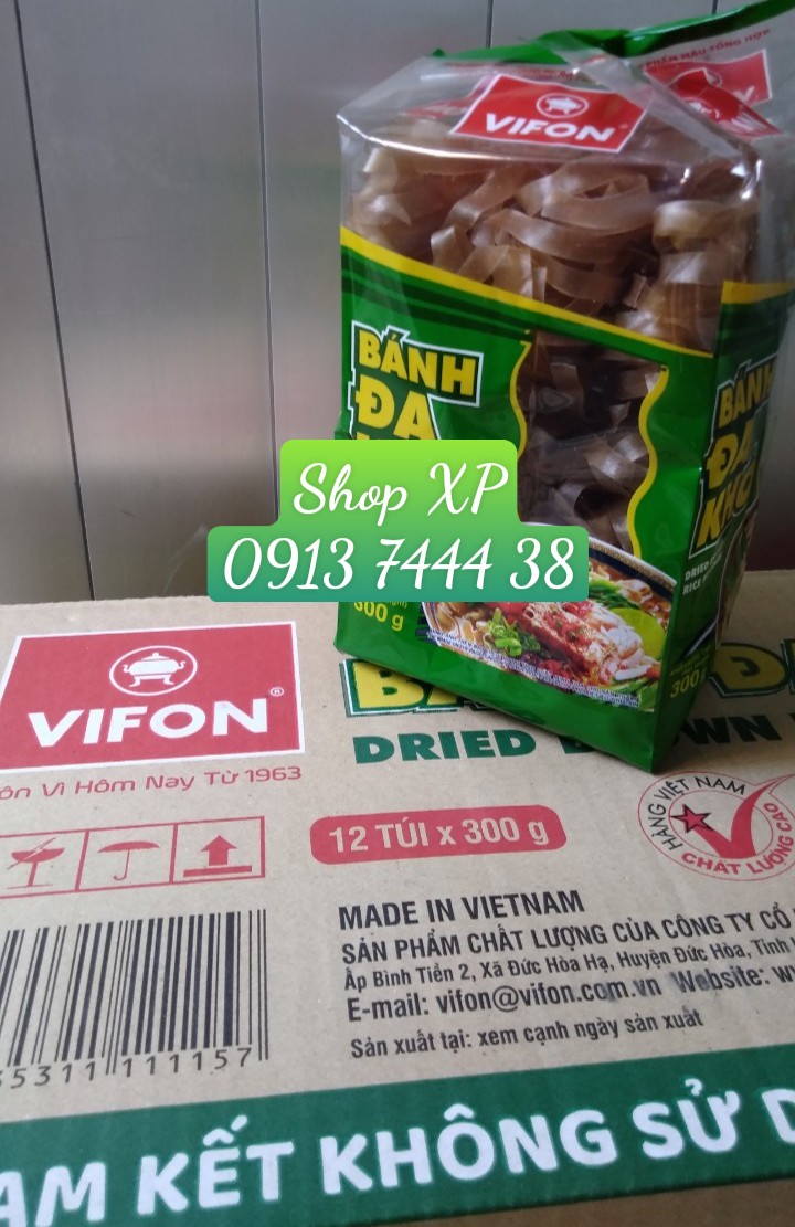 1 thùng bánh đa khô vifon 12 túi x 300g