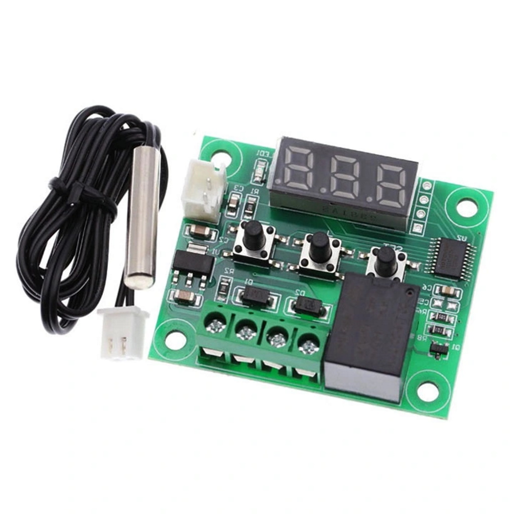 Mạch cảm biến nhiệt độ xh-w1209 relay 12vdc chế máy ấp trứng