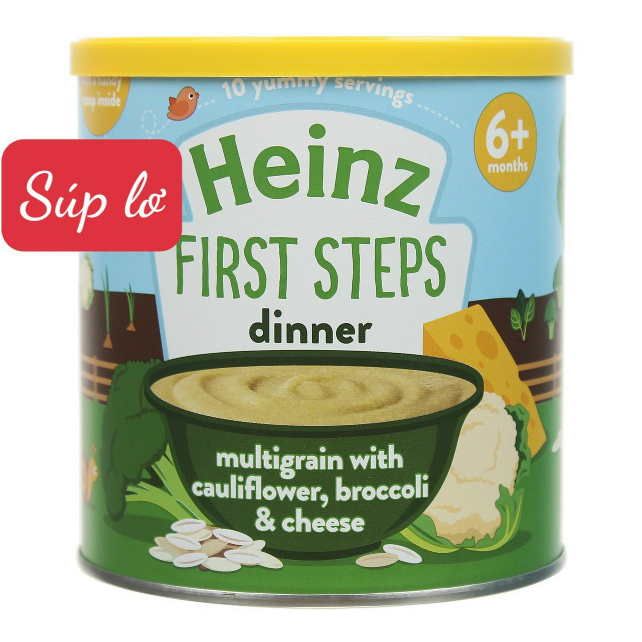 BỘT ĂN DẶM HEINZ ANH VỊ SÚP LƠ 6M+ HỘP 200G