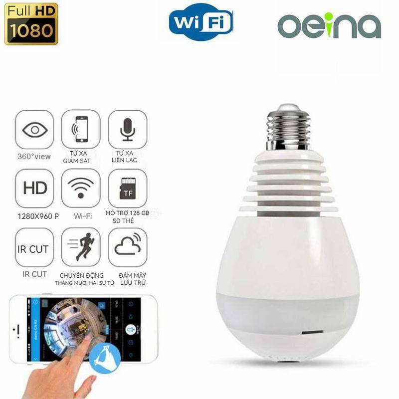 Đèn led dây 360 ° camera toàn cảnh fisheye hd đèn bóng đèn camera 3mp wifi an ninh ngôi nhà giám sát video camera ip không dây ứng dụng từ xa quan điểm