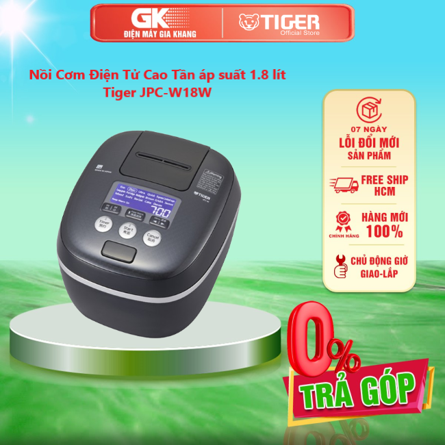 Nồi Cơm Điện Tử Cao Tần áp suất 1.8 lít Tiger JPC-W18W - Vệ sinh nồi cơm điện thật dễ dàng với ba bộ phận có thể tháo rời