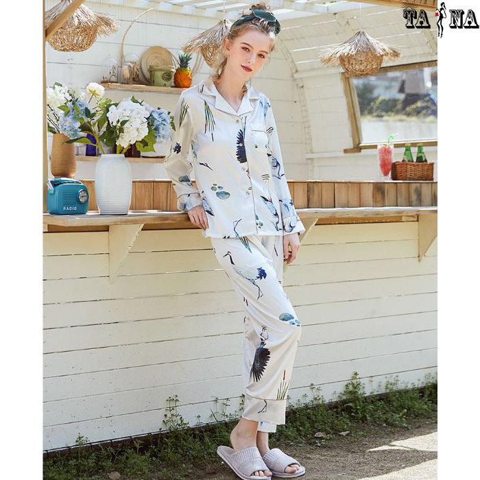 [XẢ KHO, GIẢM GIÁ] Đồ bộ dài pijama nữ vải lụa cao cấp