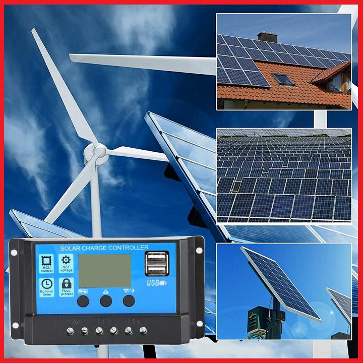 Bộ điều khiển sạc năng lượng mặt trời 12V-24V/30A/công suất 360W sạc pin năng lượng mặt trời điều khiển xạc pin mặt trời