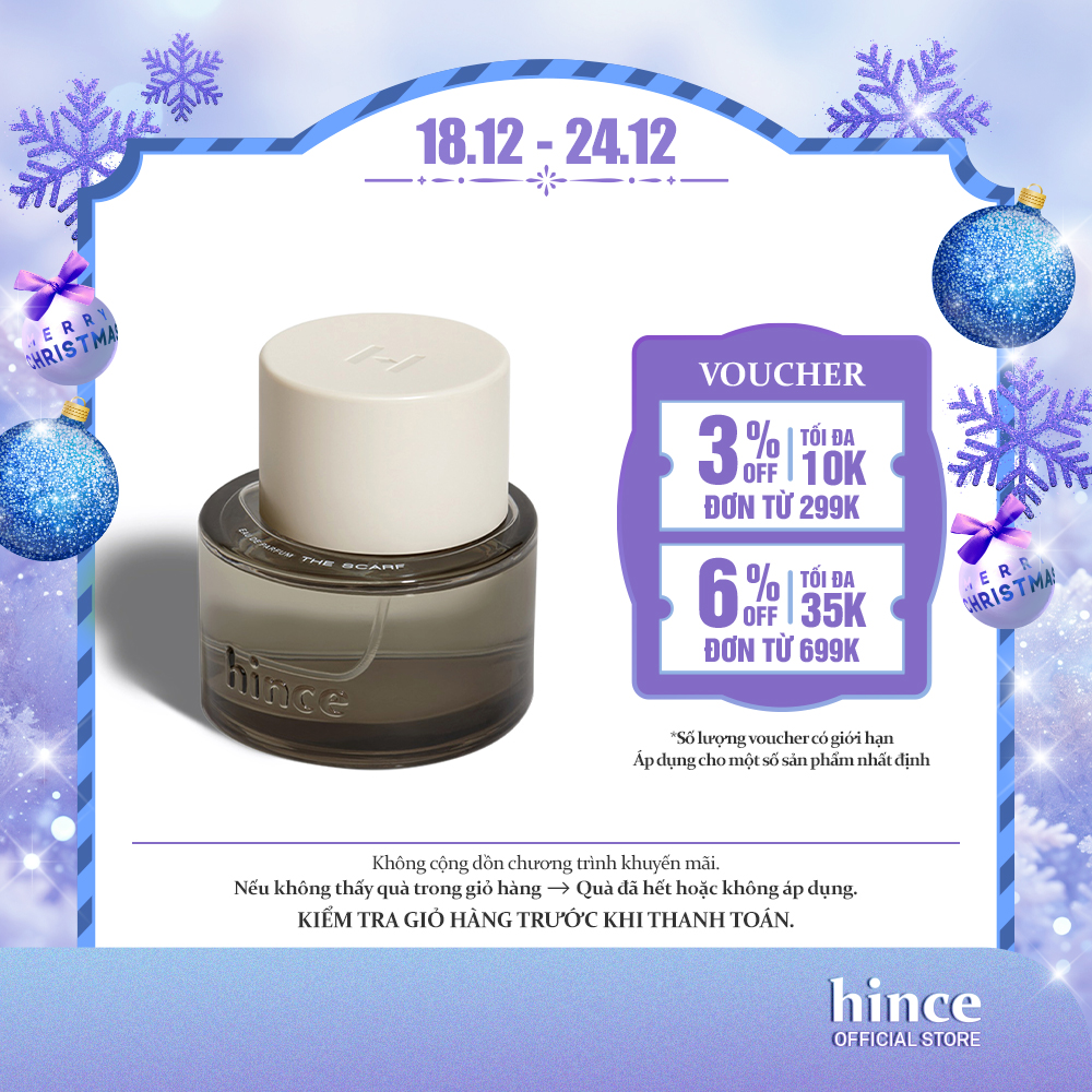 Nước hoa unisex 5 tầng mùi hương hince hince Eau De Parfum 50Ml