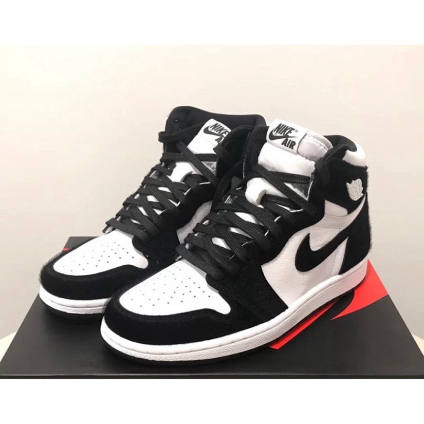 Giày jordan panda giày thể thao jordan cao cổ đen trắng full box