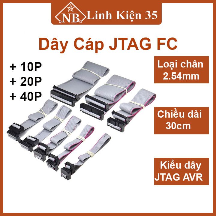 Dây cáp jtag fc dài 30cm chân 10p/20p/40p