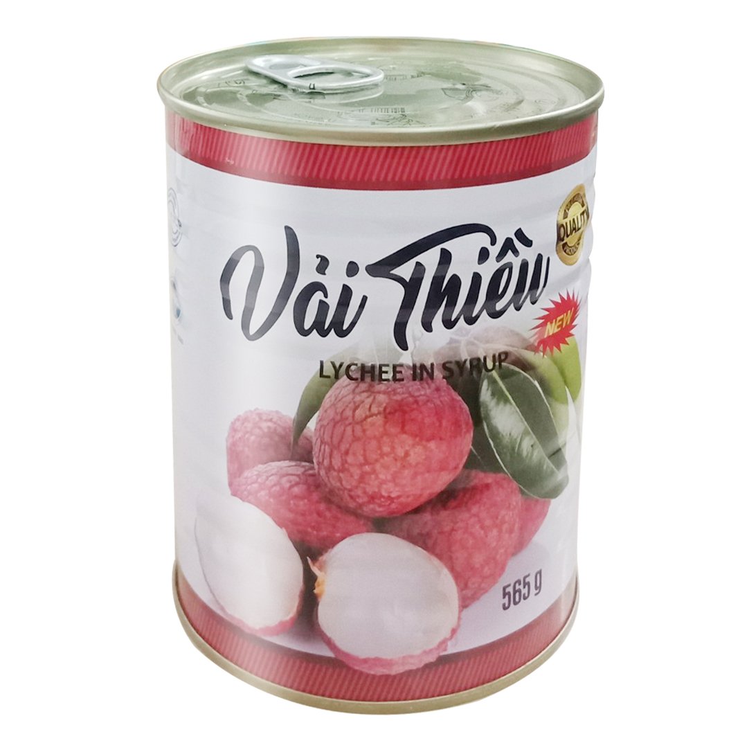 Vải Thiều Ngâm Đường Đóng Lon Việt Nam 565g