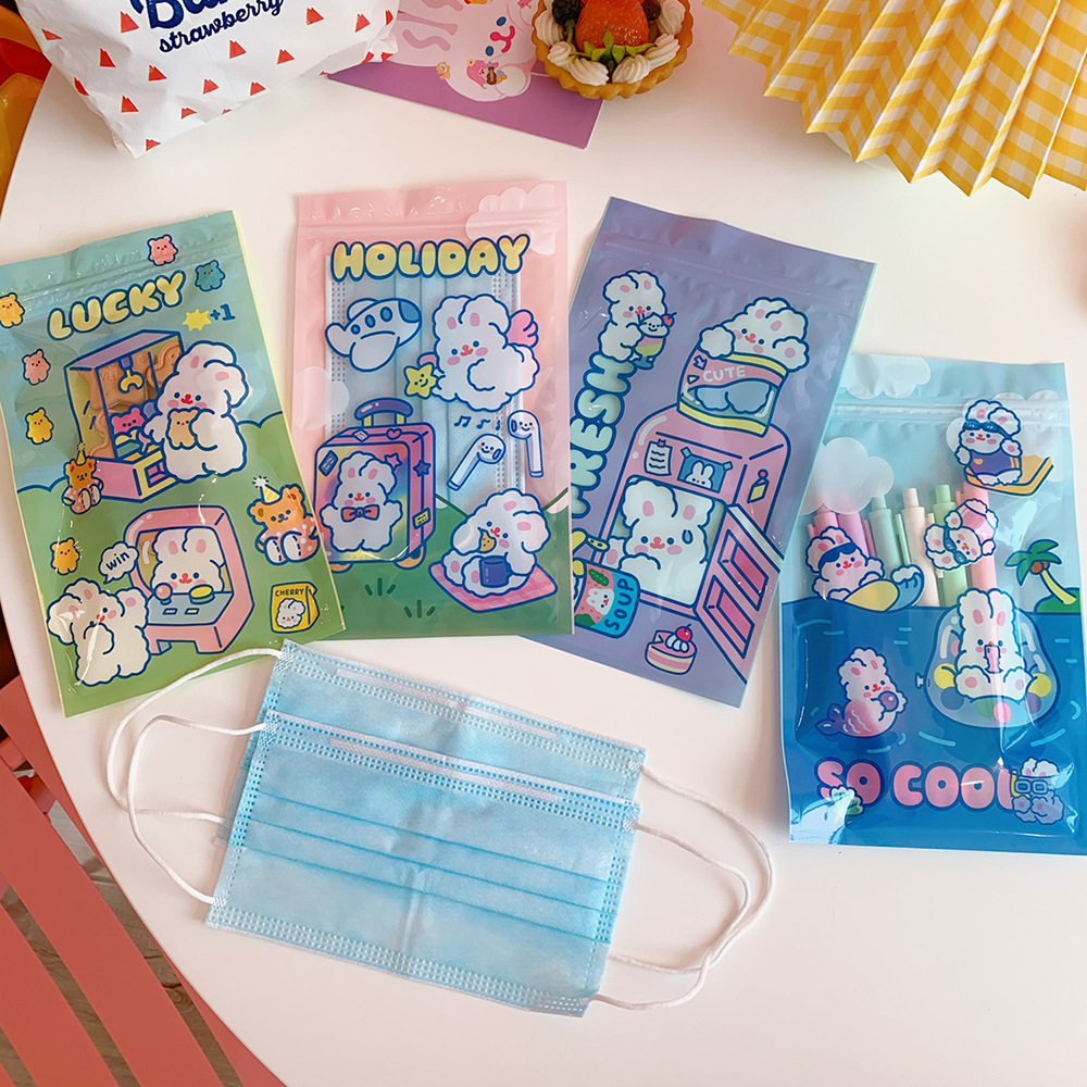 Túi Zip Đựng Khẩu Trang, Mỹ Phẩm, BÚt Viết Đa Năng