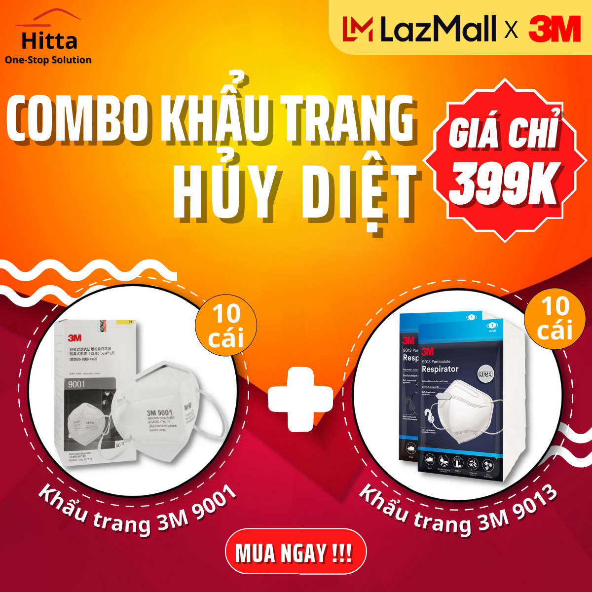 Khẩu trang 3m 9001 + 3m 9013