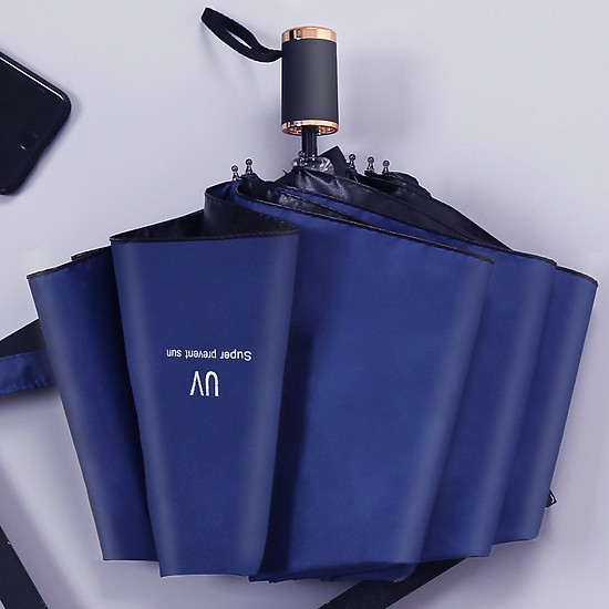 Ô Dù UV Cách Nhiệt Chống Tia Tử Ngoại Vải Tráng Phủ 5 Lớp Cao Cấp Xếp Gọn