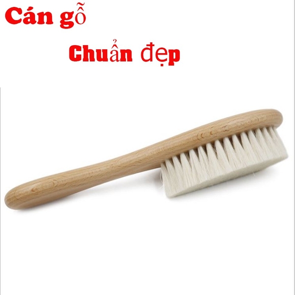 Chổi phủi tóc nam barber cán gỗ