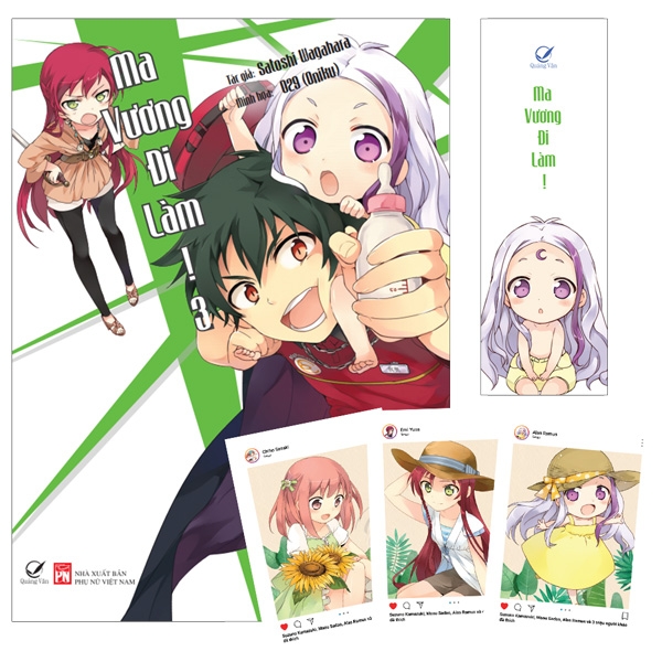 Fahasa - ma vương đi làm! - tập 3 - tặng kèm bookmark + 3 postcard