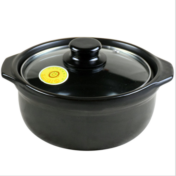 Nồi Đất Đáy Sâu, Nắp Kính dung tích 1000ml. Phù Hợp Nấu Món Ăn Cá Kho Tộ, Kho Quẹt... Giữ Nhiệt Tốt