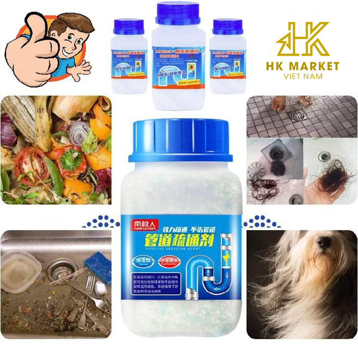 Bột thông cống, thông bồn cầu cực mạnh