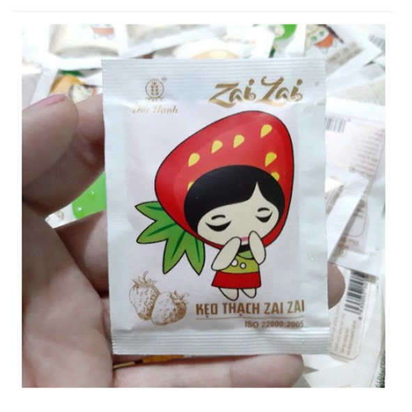 Siêu Ngon] Lẻ 1 cái Thạch Zai Zai ( giòn rai ) nhiều vị trái cây siêu ngon