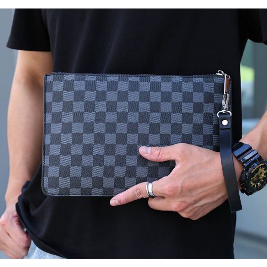 Ví nam cầm tay clutch da chống chày xước nước đựng ipad điện thoại dùng đi làm đi chơi ví nữ cầm tay tuxa