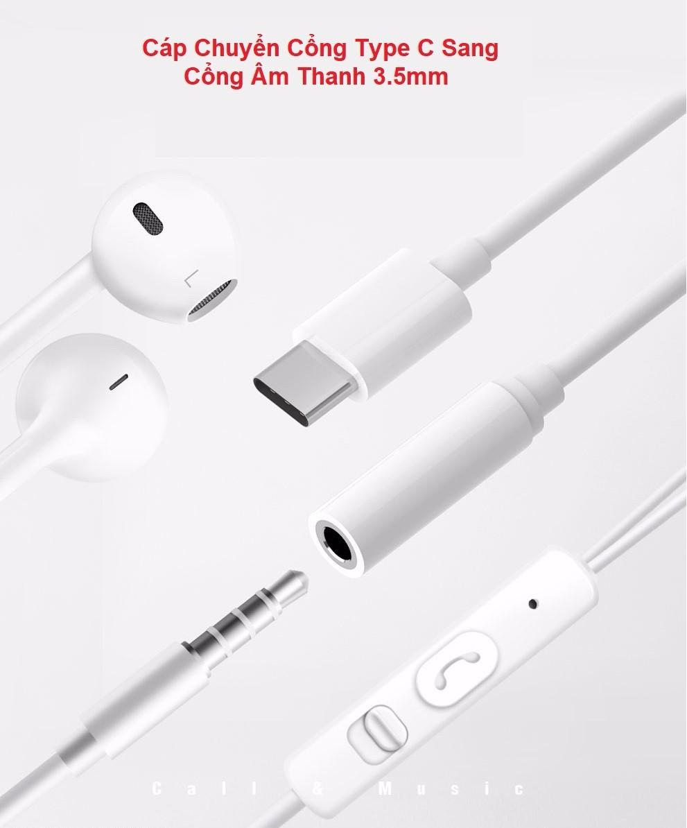 Cáp chuyển cổng type c sang cổng 3.5mm