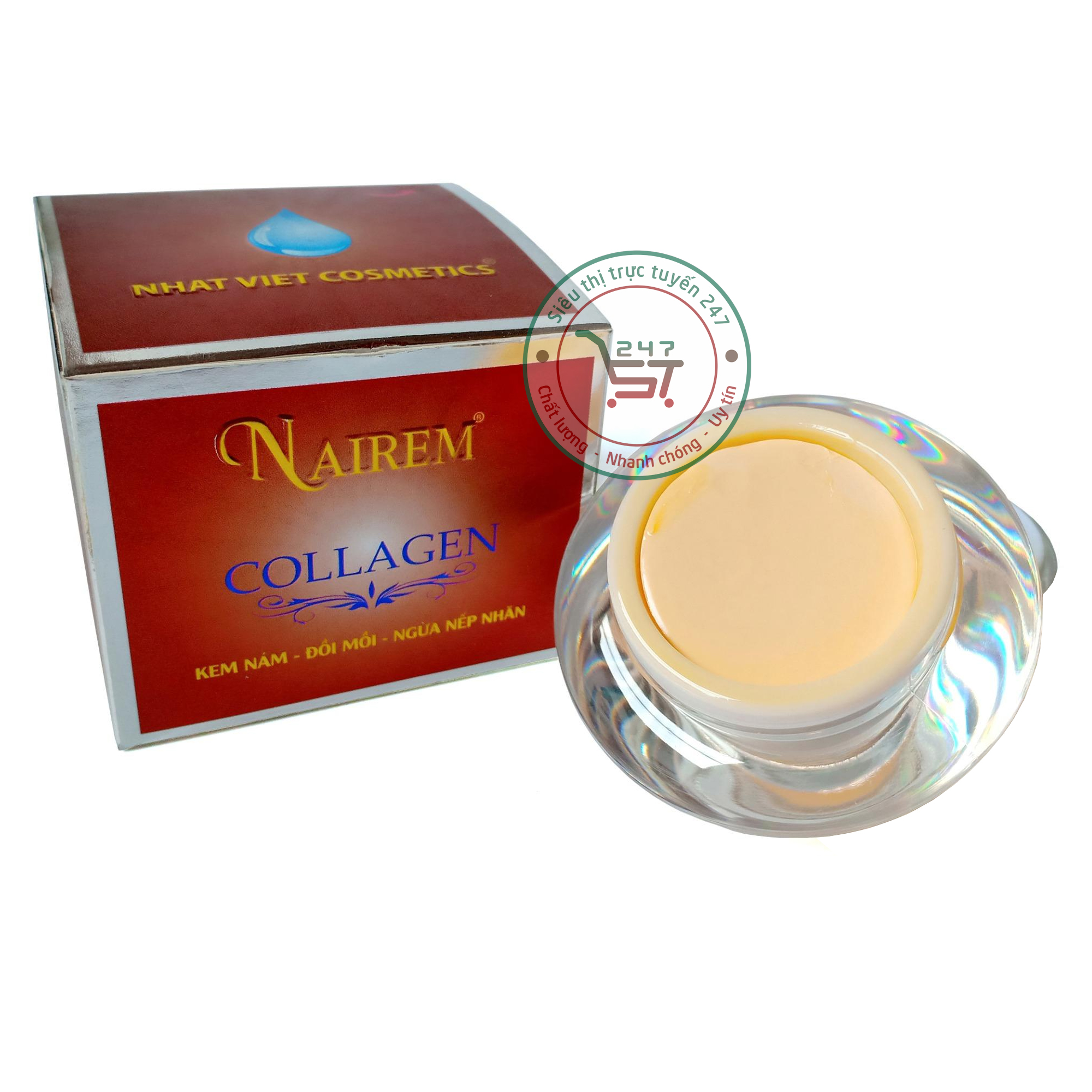 Kem Nám Tàn nhang mờ Sạm Đồi mồi Chống lão hóa Ngừa nếp nhăn Nairem 20g (Nâu)