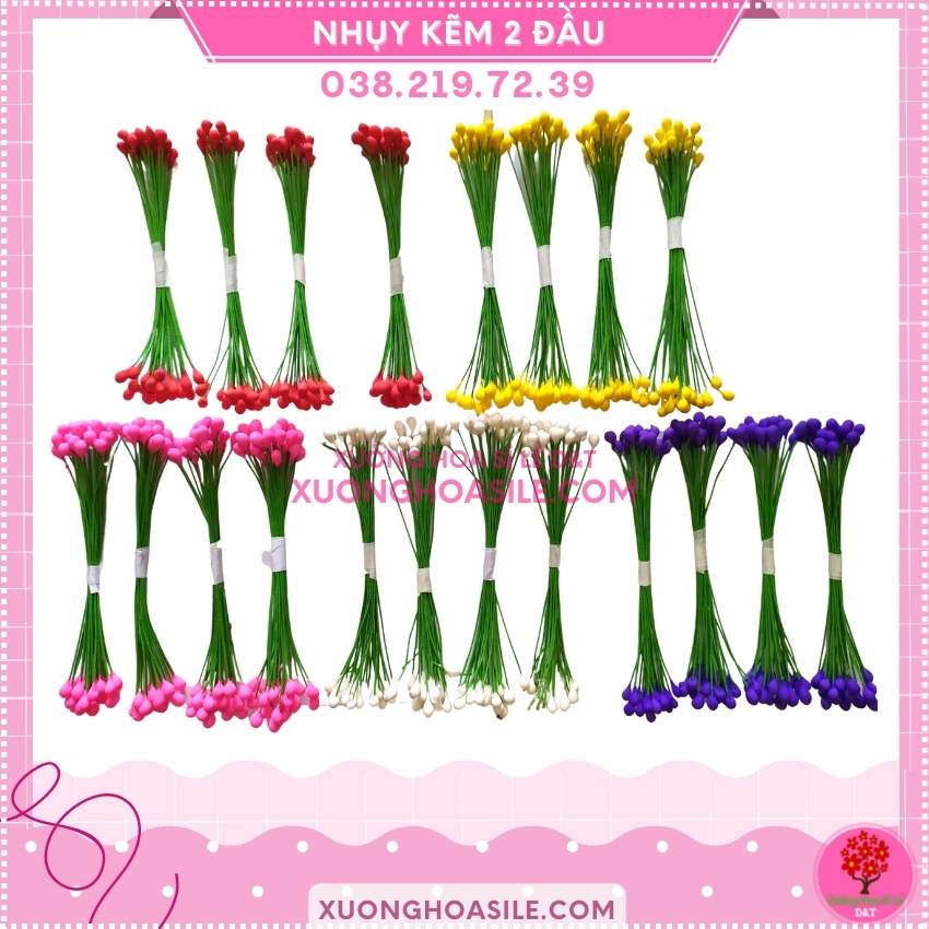 Nhụy kẽm làm hoa 4 bó