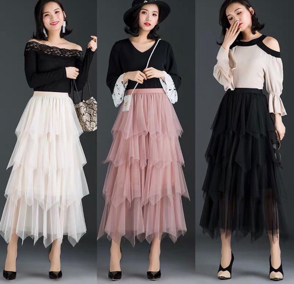 Chân váy tầng