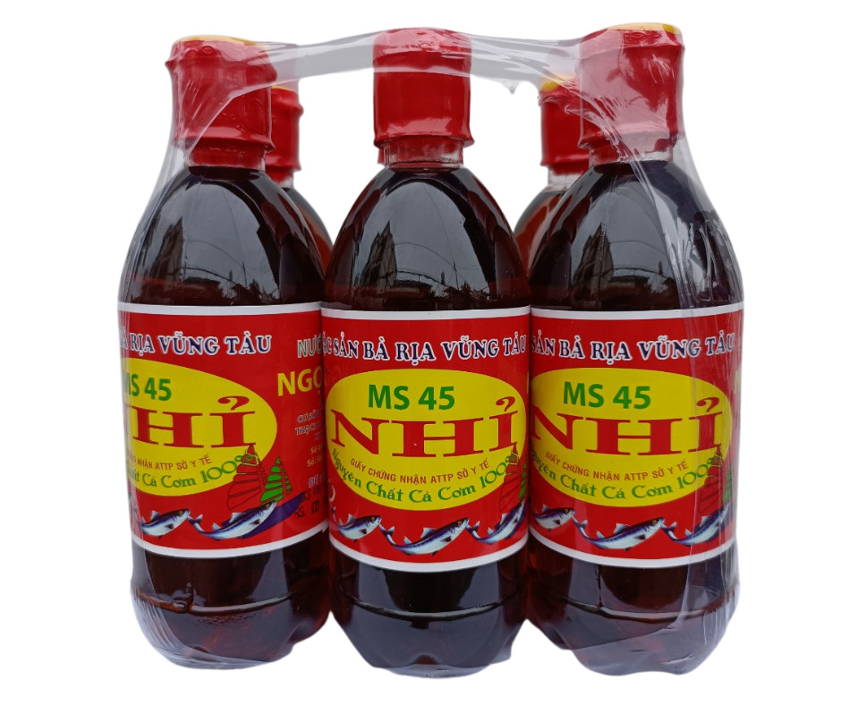 (Combo 6 Chai) Nước Mắm NHỈ Cá Cơm Đặc Biệt Vũng Tàu, Chai 500ml, nước cốt xá nguyên chất nguyên vị, dùng để nêm ướp kho nấu cho món ăn thêm dinh dưỡng thơm ngon đậm vi.