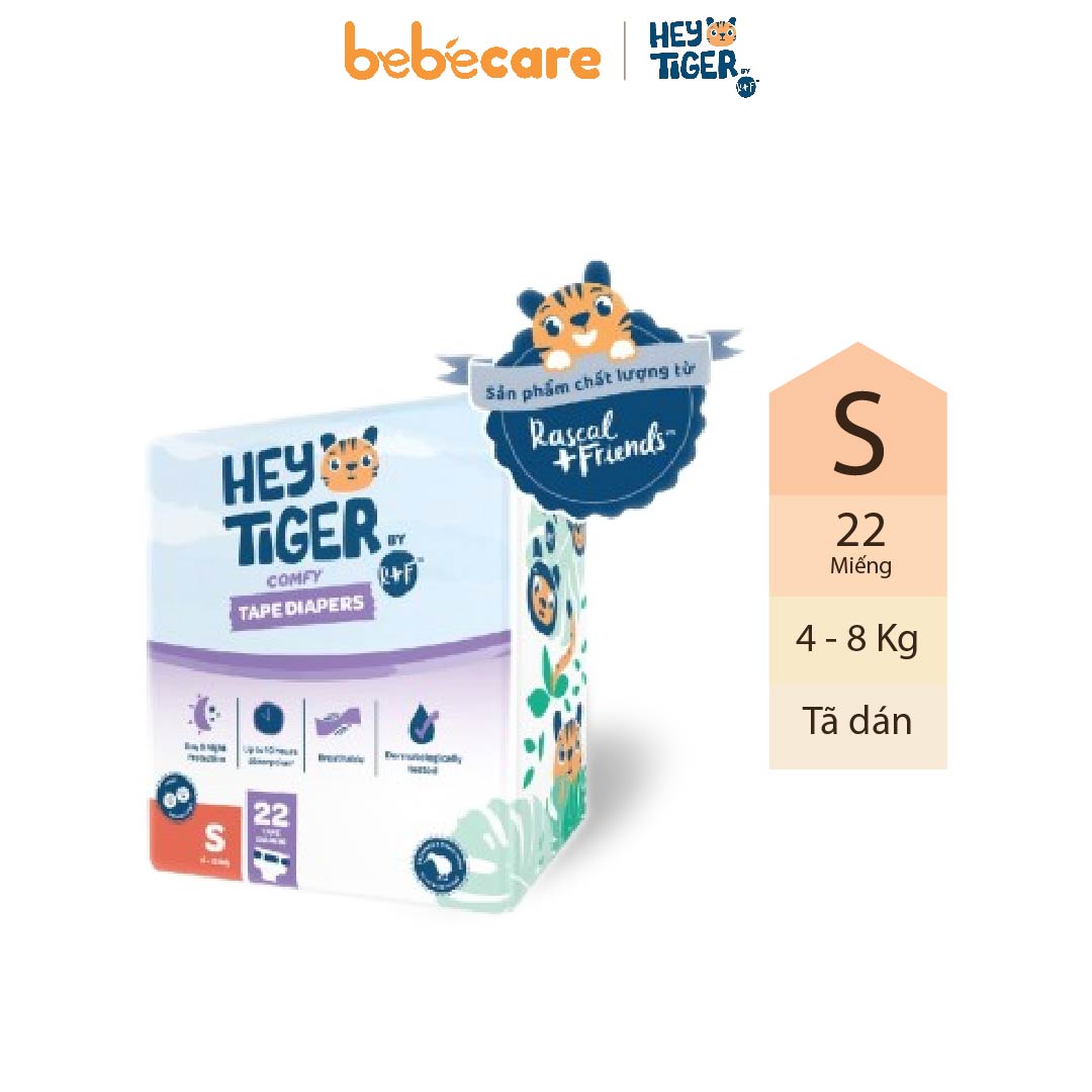 Tã dán hey tiger size s 22 miếng