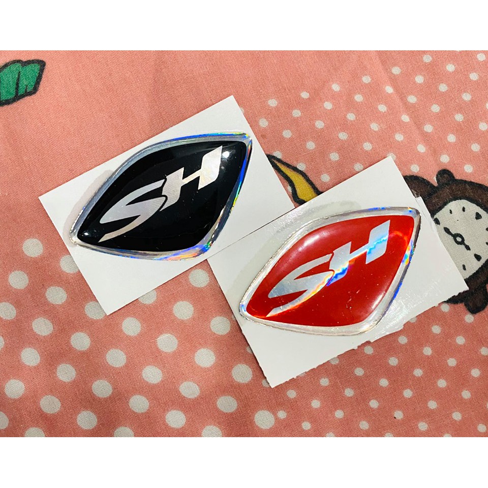 Logo nổi dán trang trí mặt nạ xe sh