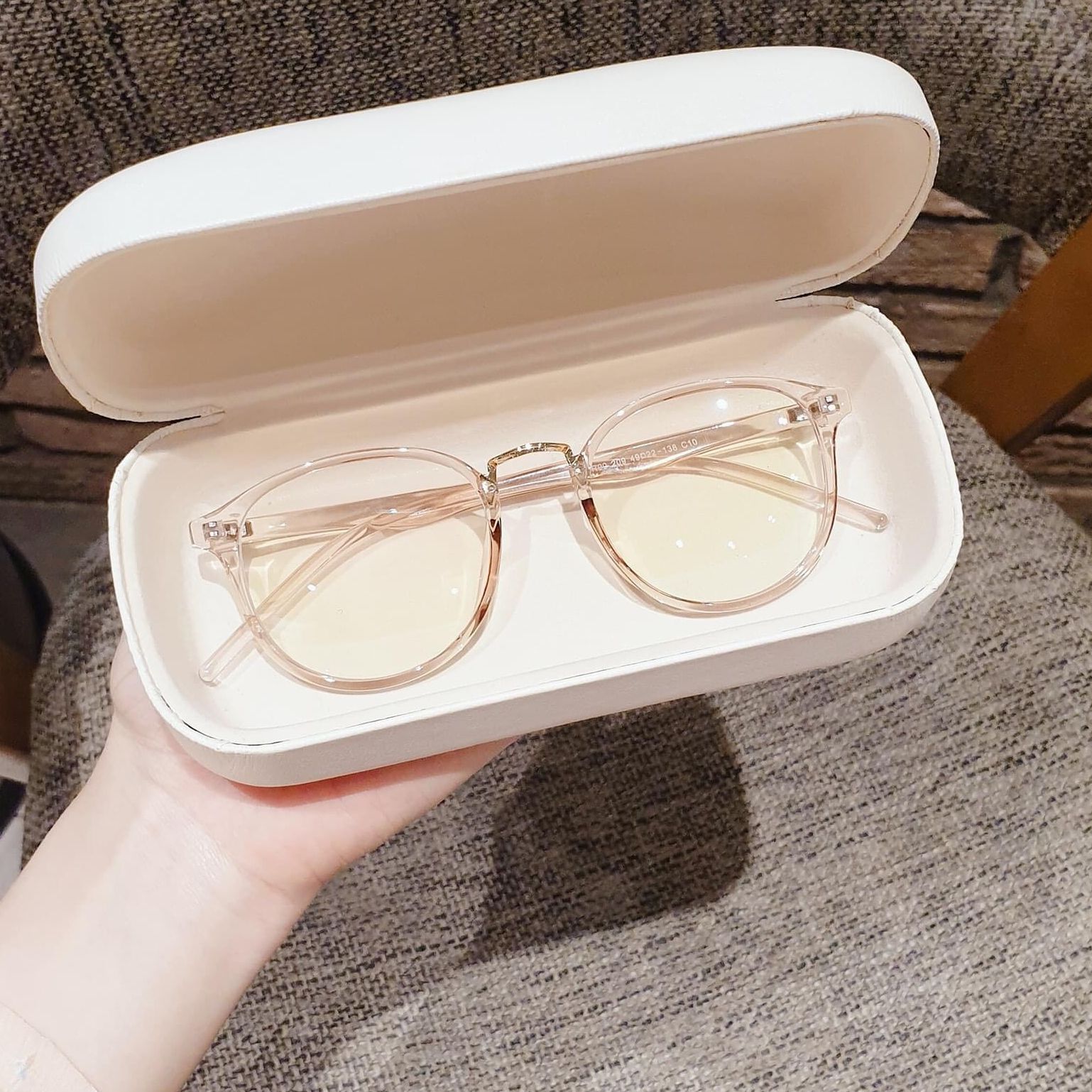 Kính Mắt Nữ Thời Trang Mặt Tròn Gọng Kính Mát Nhựa Dẻo Màu Sắc Trẻ Trung Thay Được Tròng Cận