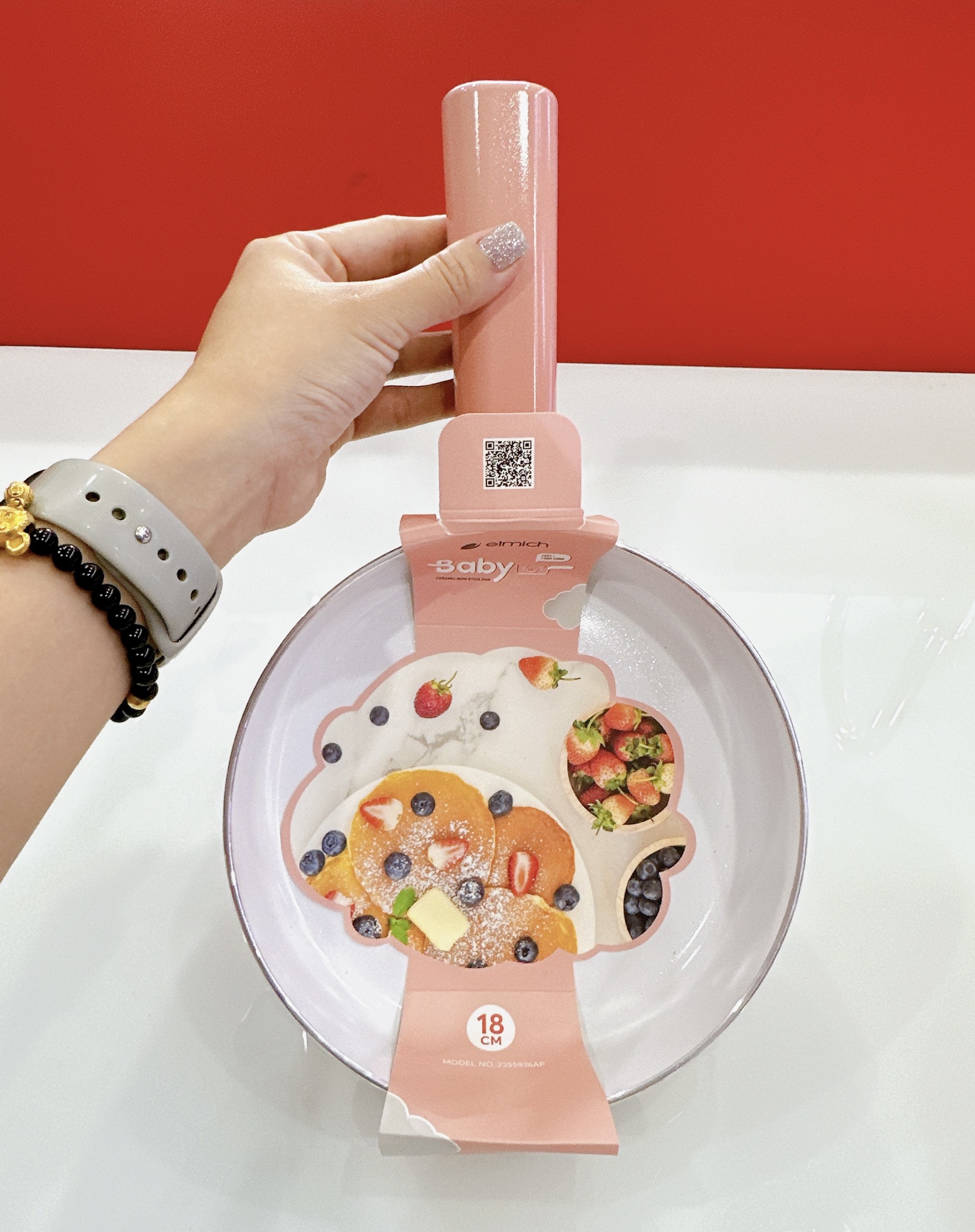 Chảo chống dính elmich đáy từ 26cm , 18cm