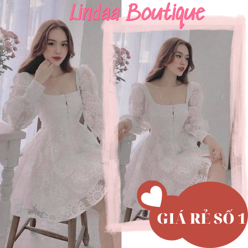 ĐẦM DỰ TIỆC REN HOA CÚC DAISY DRESS