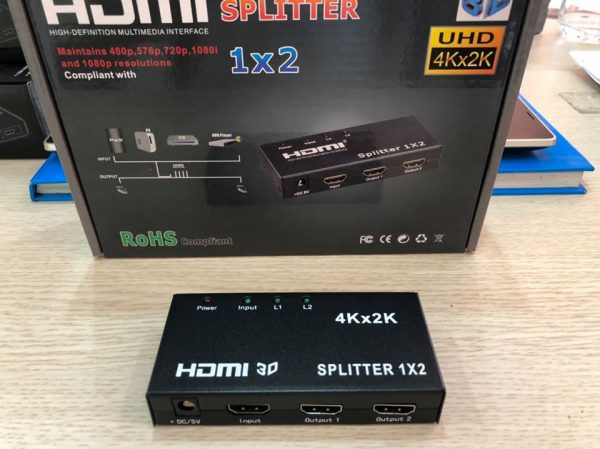 Bộ chia 4k 1080p hdmi 1 vào 2 đầu ra