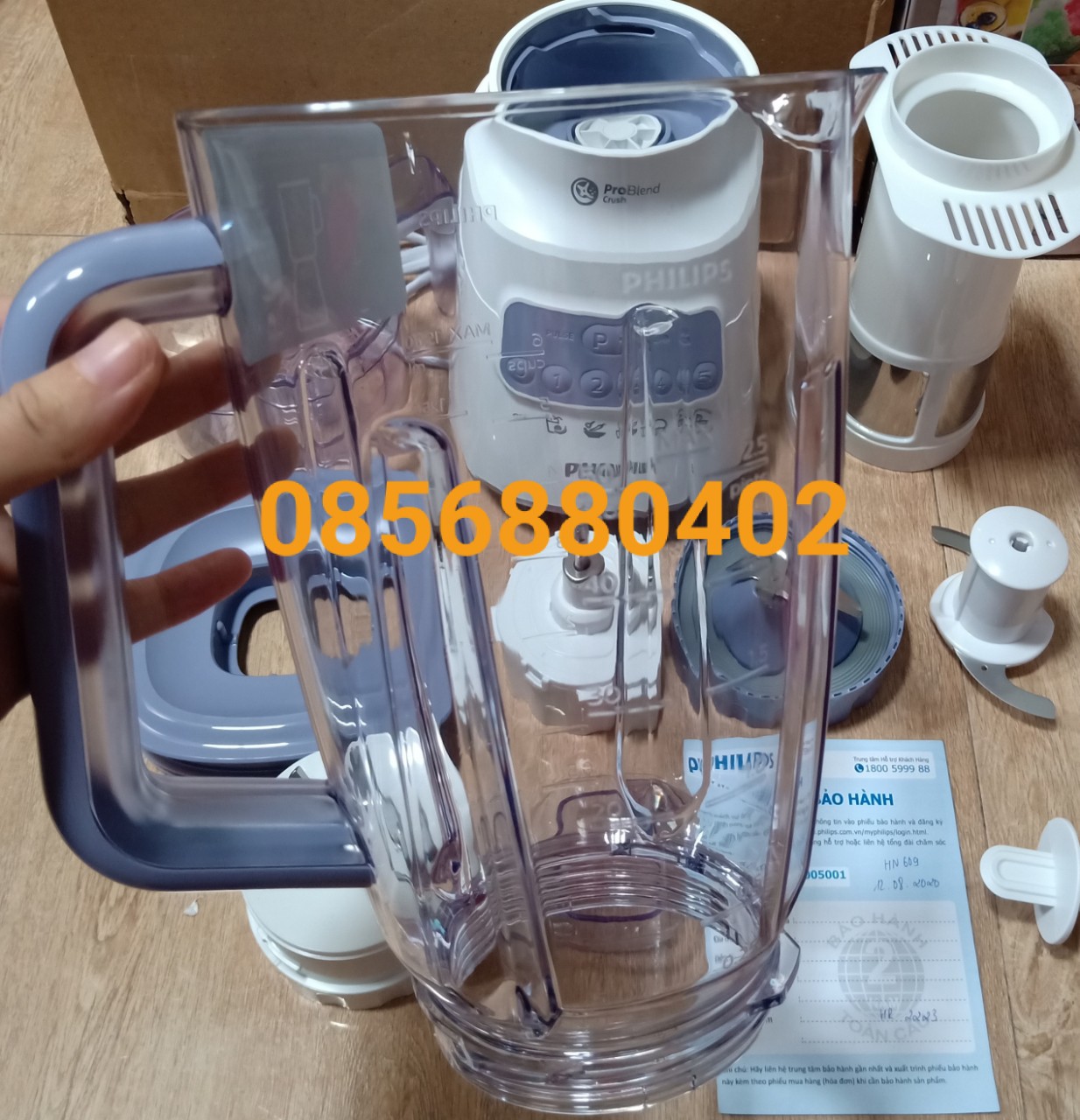 Vỏ cối sinh tố - cối lớn máy xay Philips Hr2221 Hr2223 hàng tách bộ chính hãng