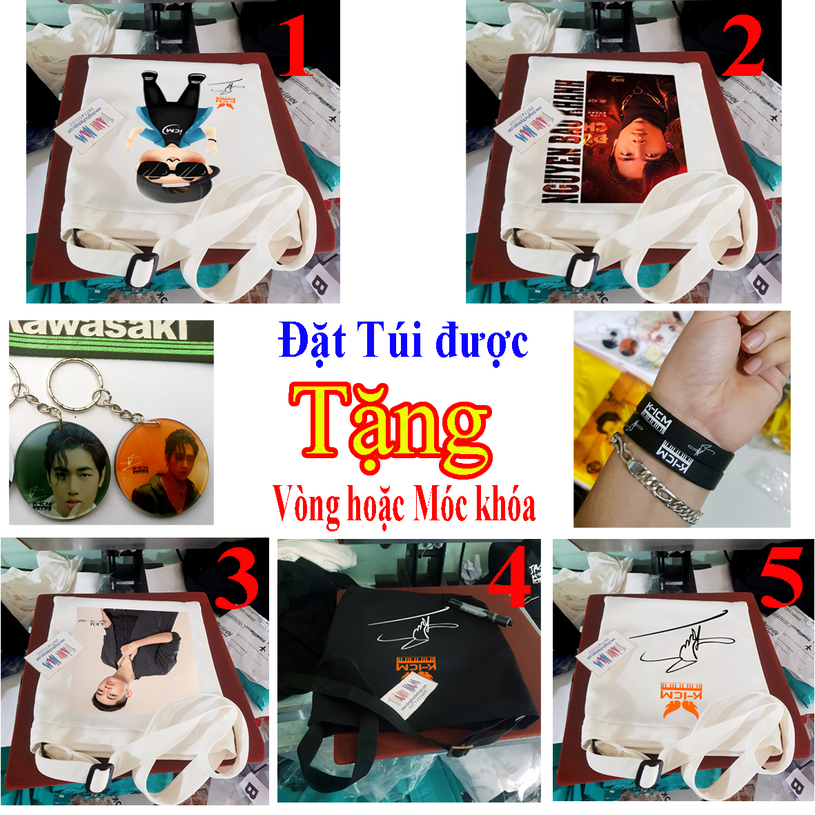 Túi đeo chéo k-icm, túi vải đeo chéo k icm, túi tote nguyễn bảo khánh, túi đeo kicm, túi tote